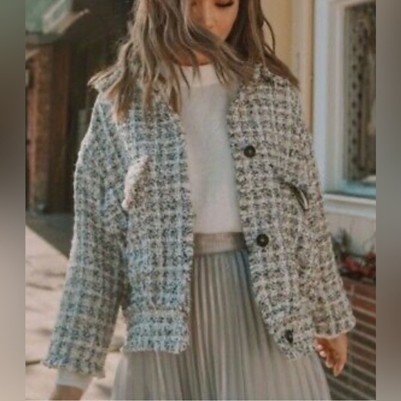 H&M tweed textures weave jacket - Picture 3 of 12